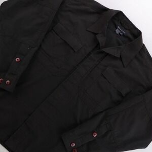 5.11 Tactical‎ Series Mens 2XL Black Ripstop Long Sleeve Button Up Work Shirt